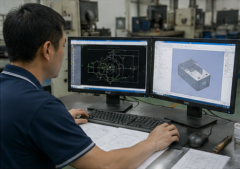 彰化縣-耀德工業-模具開發-提供一站式製造 從設計到量產--模具開發示意圖